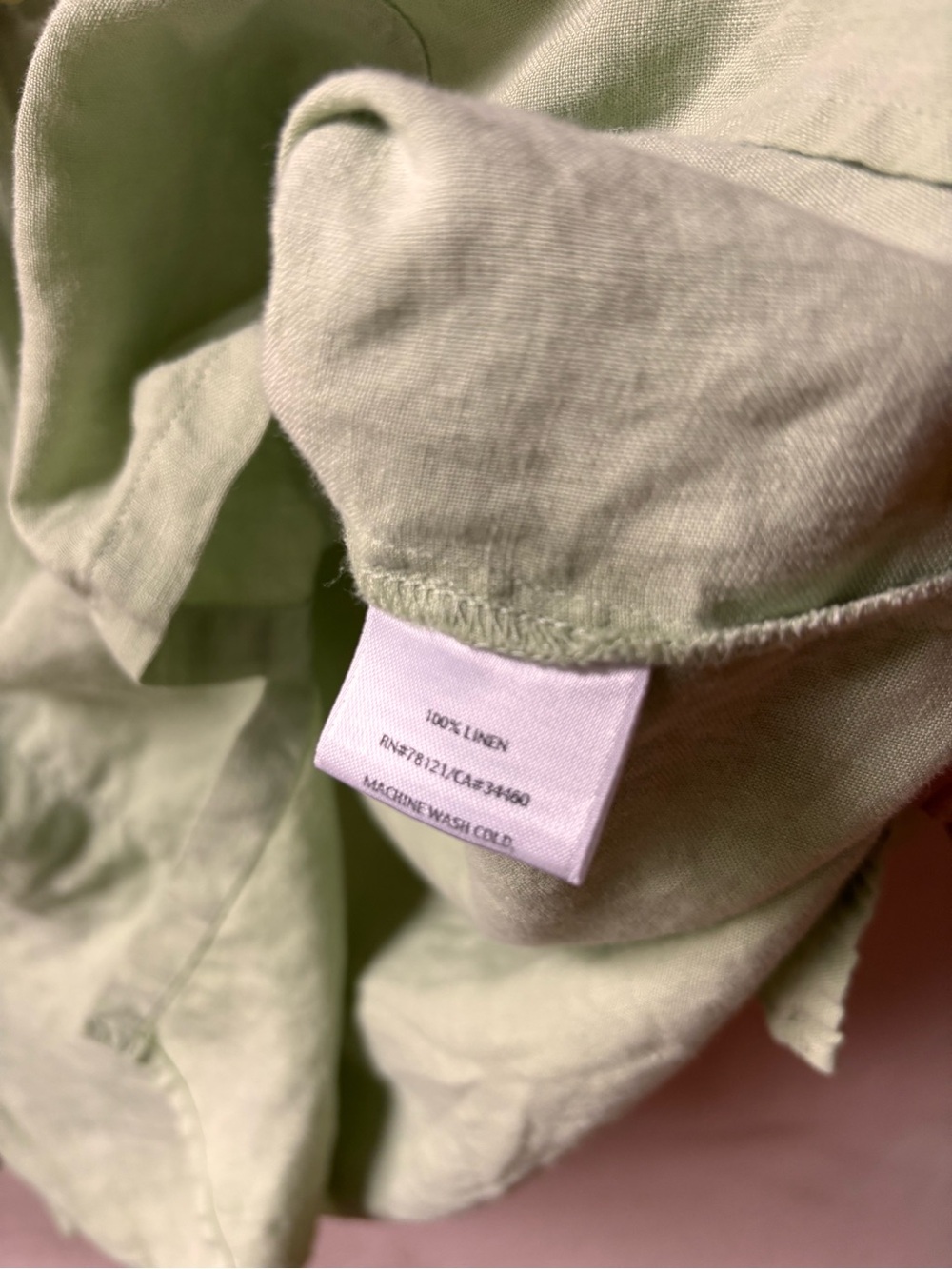 Eileen Fisher Linen Button Down Top - Picture 9 of 10